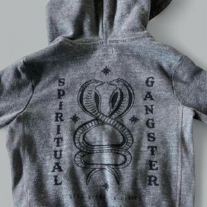 SPIRITUAL GANGSTER Full-Zip Unisex Kids Hoodie Size 6